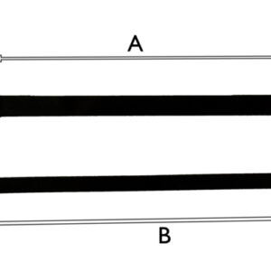 C004 zwarte moderne wijzerset voor quartz, 90/120 mm