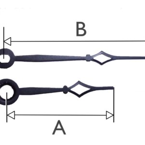 QEF284.3 Quartz Wijzerset, 'Kathedraal' 36mm/50mm