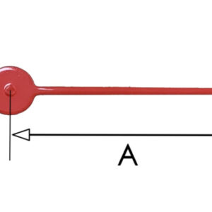 sec45 Secondewijzer voor quartz. 35mm. rood, Duitsland