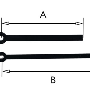 CH062 zwarte moderne wijzerset voor quartz, 90/120 mm