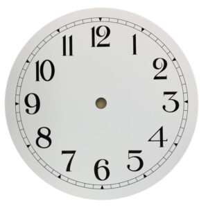 wp081 Aluminum dial with white background, 177 mm