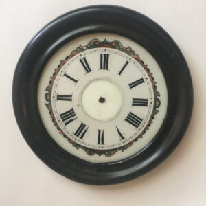 ODB04 glass and wood dial oeil de boeuf with roman numerals