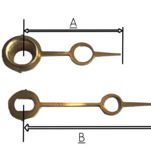 QEF287.2 Quarzt wijzerset, goudkleur, type Maan 20/27mm