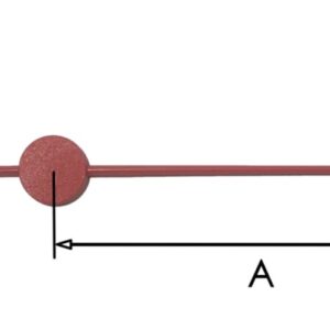BE50 kunststof secondewijzer, rood, 80 mm