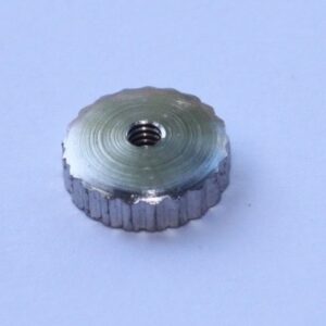 119.6 messing wijzerasmoertje, ribbel, 2 mm, zilverkleur