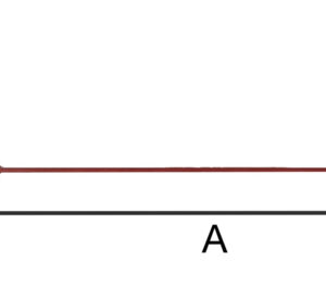 sec23 stalen secondewijzer voor quartz. 85mm. rood, Duitsland