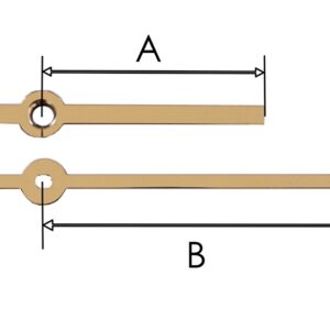 m28.6 Wijzerset voor quartz model 'modern' 45/67 mm