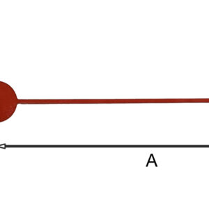 sec27 Secondewijzer voor quartz. 60mm. rood, Duitsland