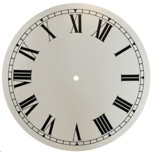 wp078 aluminum dial, white, roman numerals, 300 mm