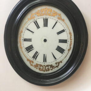 ODB06 glass and wood dial oeil de boeuf with roman numerals